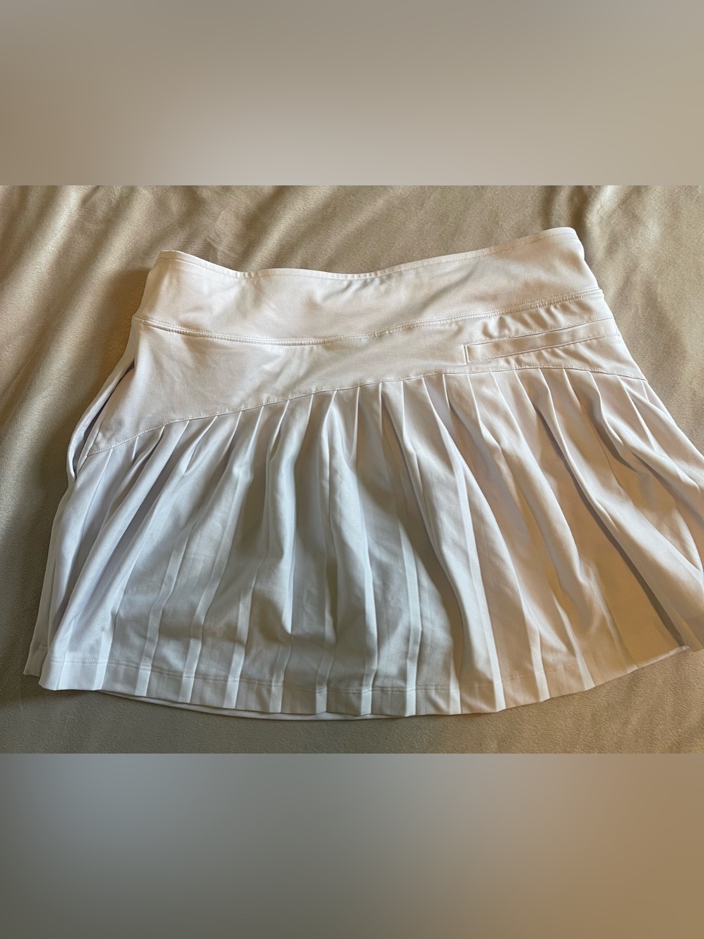 Slazenger White Pleated Skater Skirt